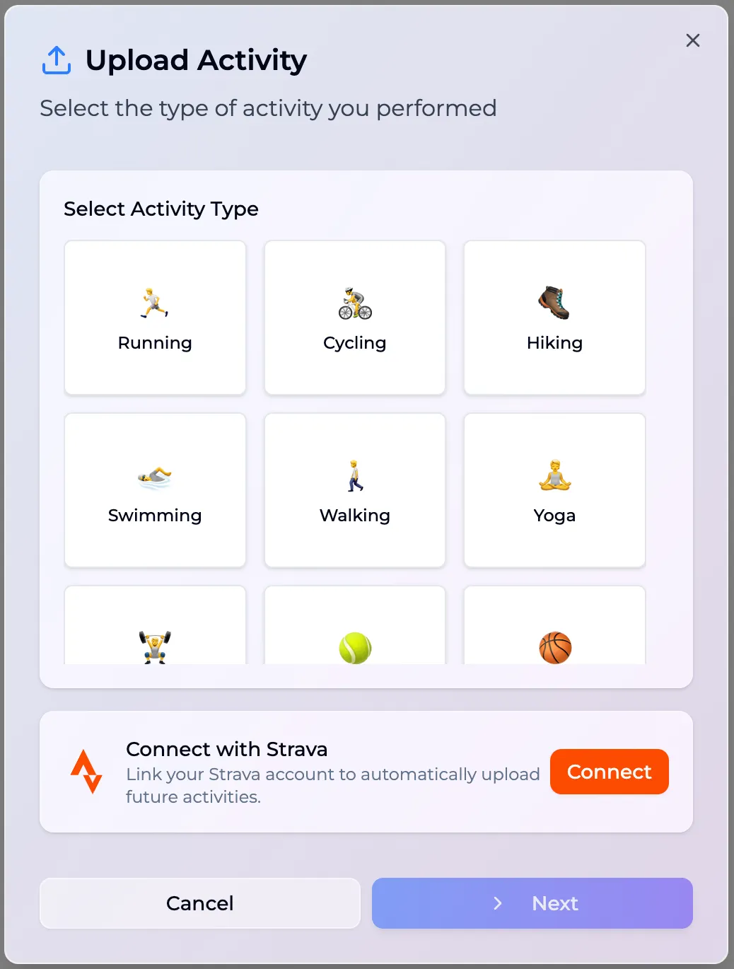 GoMiles Manual Upload Screenshot